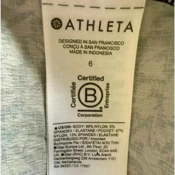ATHLETA Womens Trekkie North Jogger Size 6 Kinetic Abstract Black - Picture 10 of 11